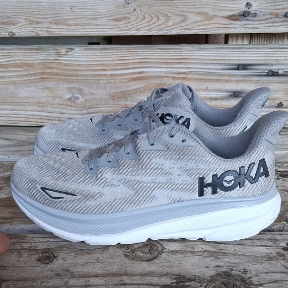 Hoka Other - Hoka Clifton 9 Men's Light Gray Athletic Shoes